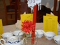 One person at each table received the centre piece as a prize