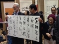 Mr. Pan Wenhai vice-secretary of the  China Calligraphers Association presented one of his works to Roy Atkinson