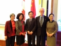 Luna Yap, Lolan Merklinger, Wentian Wang, Roy Atkinson and Ms. Yongjiu LU, First Secretary (Cultural)
